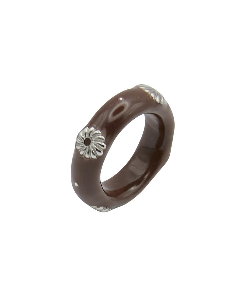 Nff Antique Aureole Ring-Brown