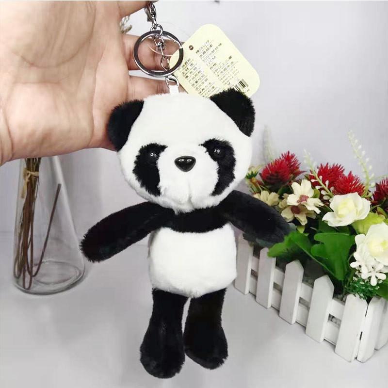 Stuffed Delightful Panda Toy Keychain Ultra Soft 18cm Creative Backpack Accessory