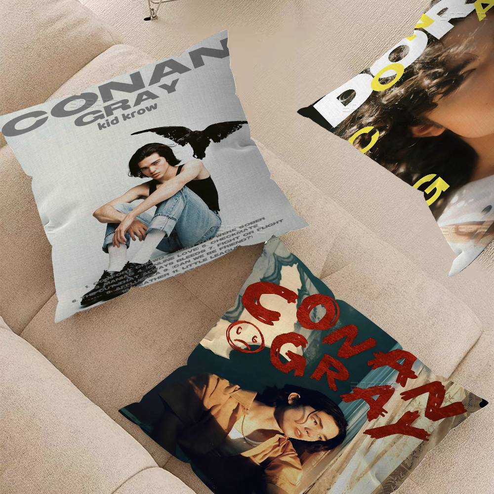 Singer C-Conan Gray Personalized Picture Text Home Decorative Pillows Household Gifts 45x45cm