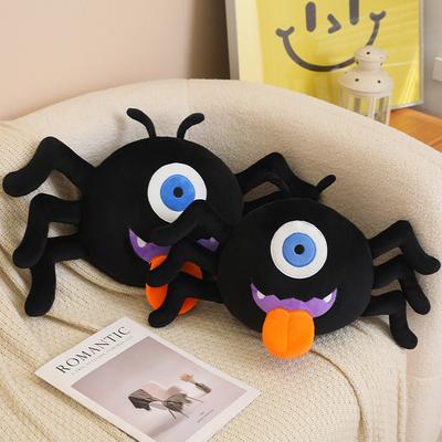 Halloween Spider Funny Cyclops Doll Plush Toy Halloween Decoration Simulation Spider Doll