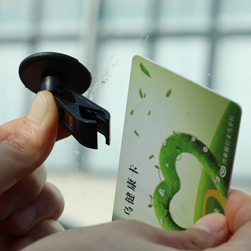 Auto Sticky Card Clip Ticket Holder Windshield Parking Coupon Clips Interior Storage and Organization Automotive Accessories