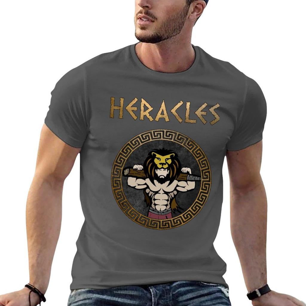 New Heracles Ancient Greek God and Hero Son of Zeus T-Shirt korean fashion plus size tops black t-shirts for men