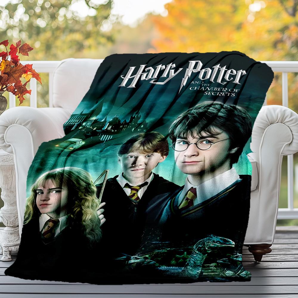 

1pc Harry Potter Chamber Secrets Outdoor Flannel Throw Blanket All Season Soft Warmth,Home Decor 1031212 130x150cm