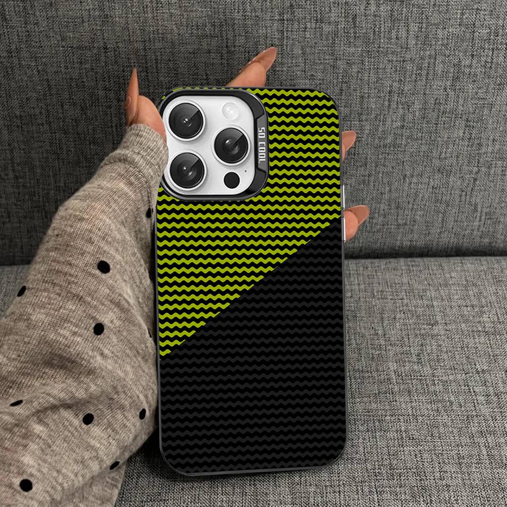 Fiber Texture Phone Cases For IPhone 17 16 15 14 13 12 11 Plus Pro Max Colorful Case