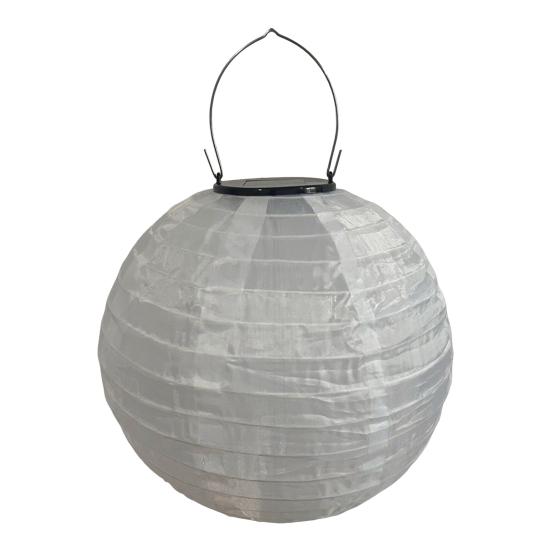 25/30CM Skládací solární lucerna s držadlem IP44 Vodotěsná Venkovní zahradní závěsná Čínská tradiční dekorativní LED látková lucerna