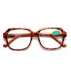 Retro Leopard Print Wear-Resistant Large Frame Reading Glasses for Seniors