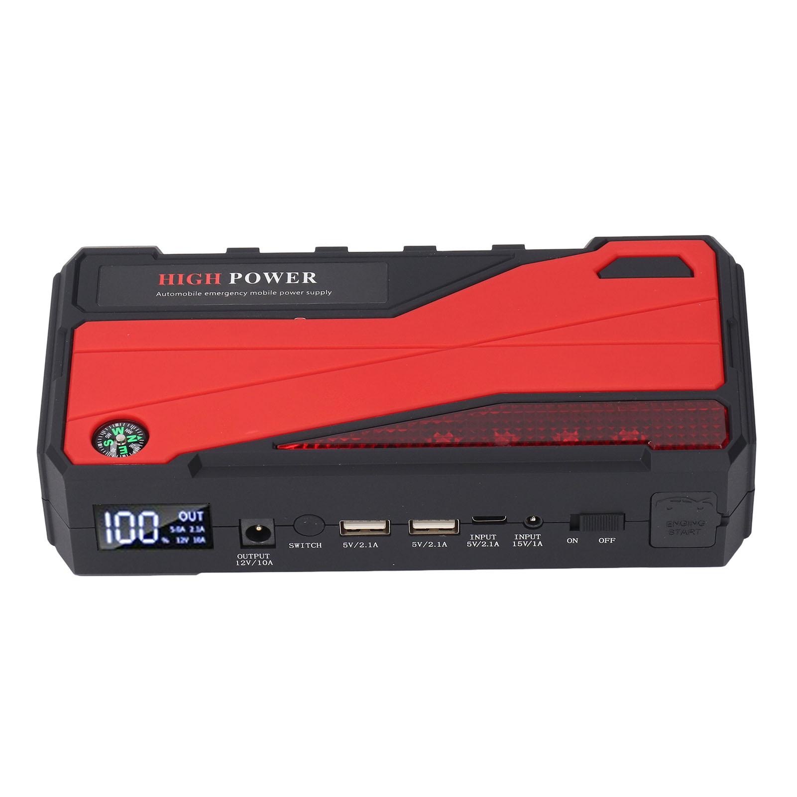 

12 В автомобильный аккумулятор пусковой 1000 А портативный двойной USB ЖК-дисплей 20000 мАч литиевый аккумулятор усилитель для 7 л EU Plug