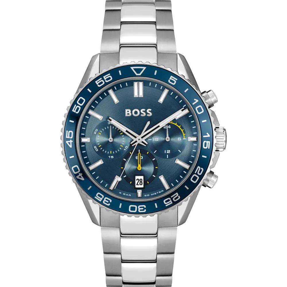 BOSS Runner Blue Dial Stainless Steel Silver Men s Quartz Watch 1514143 синий