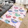 Cute Food Bowls Pattern Carpet Yoga Living Room Room Decor Children's Crawling Mat Doormat Area Rug Games Mat