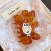 Korean Style Cartoon Bear Shark Clip Swwet Small Hair Claw Trendy Acetic Acid Carb Clip  Female