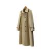 Premium quality trench coat, lapel spring women's clothing medium and long, khaki women's spring and autumn coat