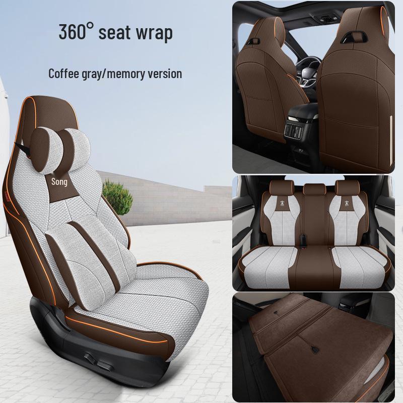 BYD Song PLUS Coarse Linen Car Seat Cushion - Four Seasons Model