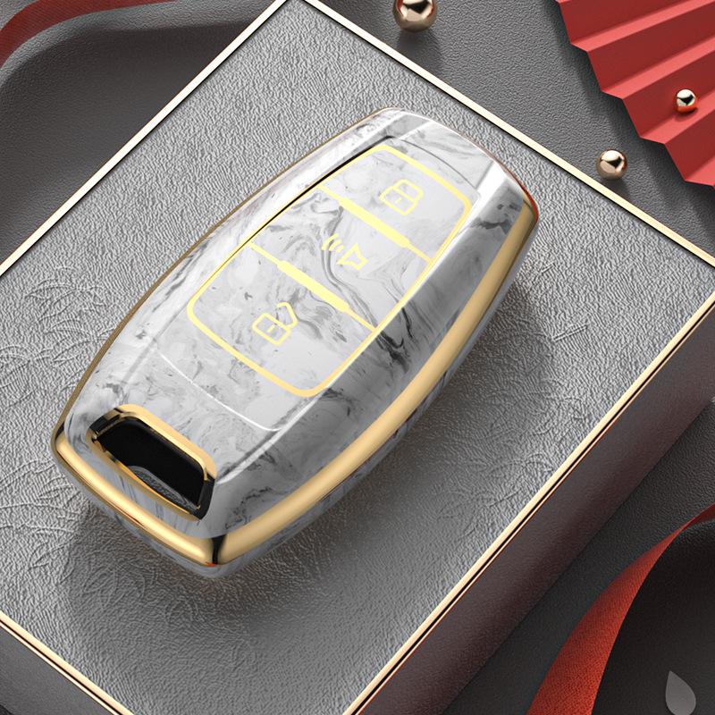 

Guochao TPU Key Cover for Haval H4/H6/H8/M6/F7 - Full Protection Shell with Buckle