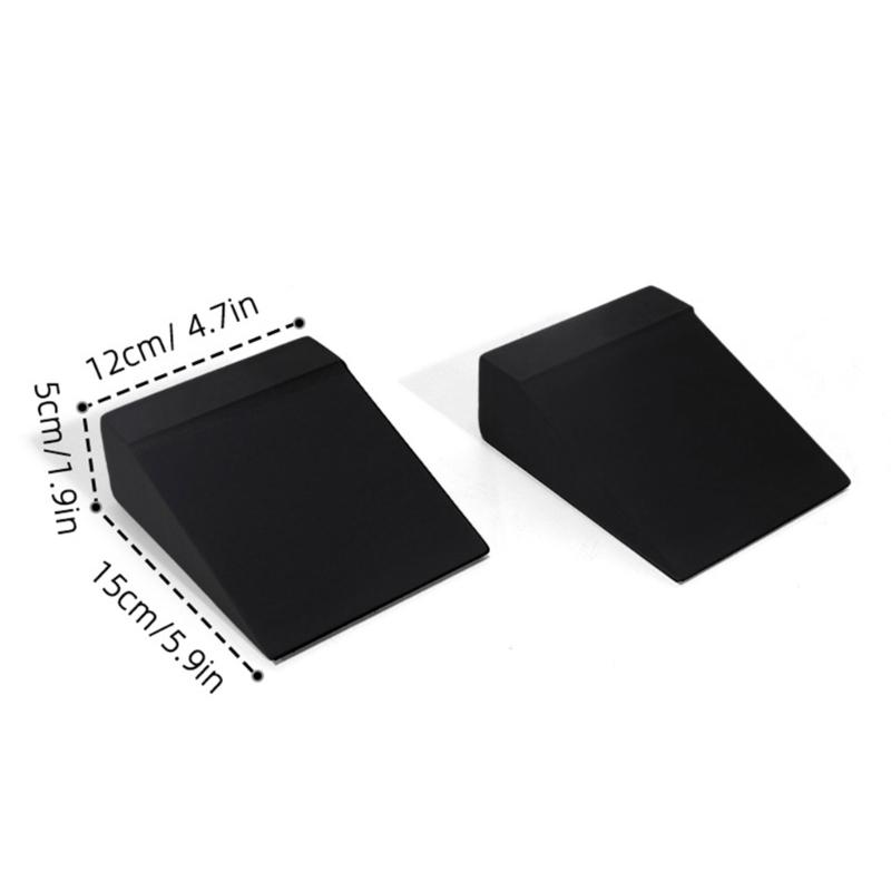 2 Stück Wadenstrecker Schrägbrett Kniebeugen Keile Block Krafttraining Beinmaschine für Kraft- und Balancetraining