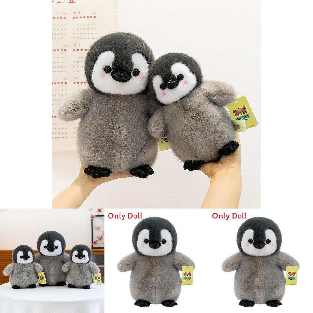 Cute Cartoon Gray Penguin Plush Doll Children Toy For Girls