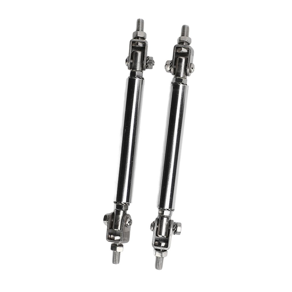 2 st. Splitterstag 7,5 cm Justerbart Stötfångarskydd Läppstag Splitter Silver Universellt För