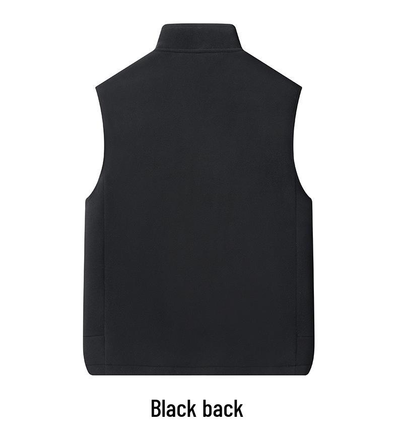 JEEP SPIRIT Fleece-Lined Lambswool Vest Cardigan SS7352