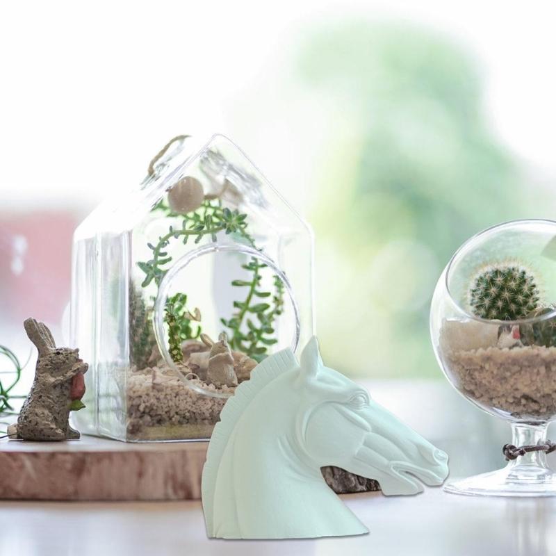 Realistic Horse Head Silicone Mold for Handmade Home Decoration Desktop Ornament Epoxy Resin Mould Gypsum Plaster Mold