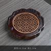 Traditional Walnut Tea Tray Teapot Teacup Solid Wood Tray Mat Thermal Insulation Coffee Cup Trays Home Tea Ceremony Accessories