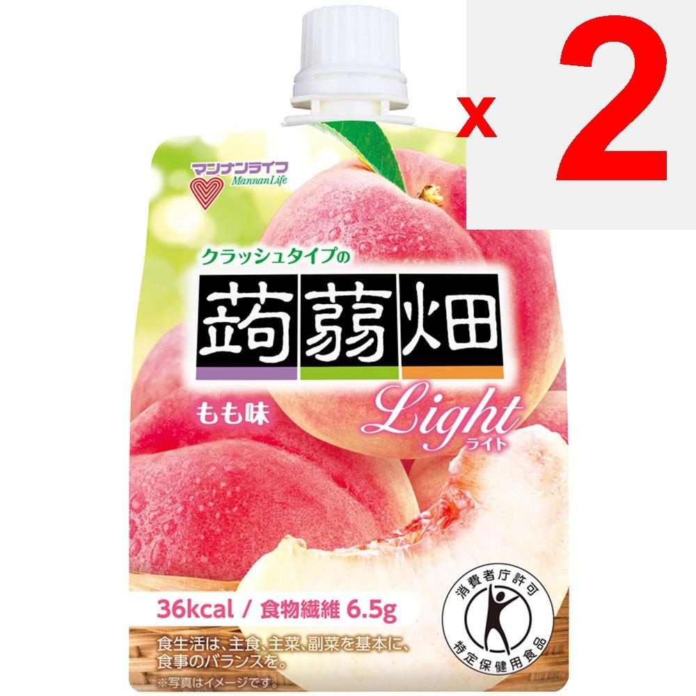 mannan life Konnyaku Field Crush Type Light Peach Flavor 150g Jelly Foods for Specified Health Uses Jelly