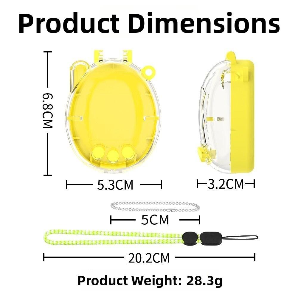 Transparent Protective Case Dustproof Anti-Scratch Hard Shell Crystal PC Full Coverage Clear Cover for Tamagotchi Connection