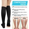 Cool Material Compression Stockings Open Toe Graduated Pressure Stockings  Swollen Legs Prevention