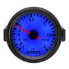 -1~2BAR Turbo Boost Gauge BAR 2" 52mm Car Gauge Blue LED Light Pointer Turbo Boost Meter with Sensor for Gasoline Car 12V