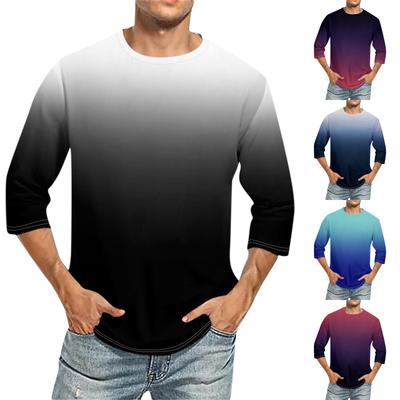 Ανδρικά T-shirt T-shirts Graphic Text Pool3D Printing Street Casual κοντά μανίκια εμπριμέ ρούχα Basic