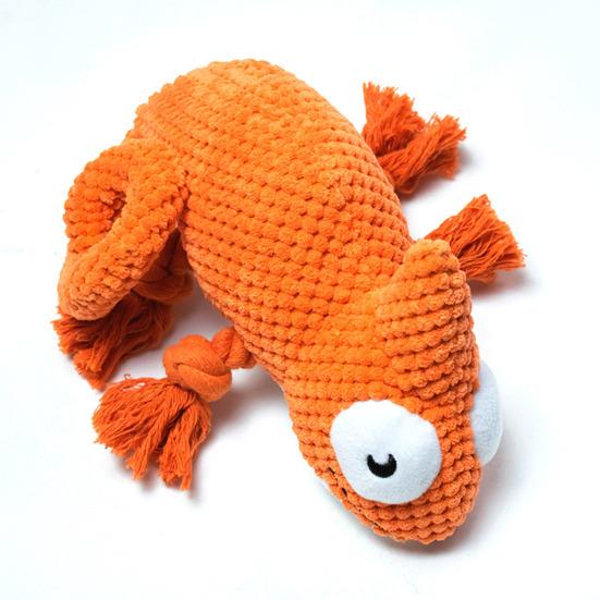 Pet Toy Lizard Shape Bite-Resistant Knot Interactive Dog Chew Toy Relieves Boredom Puppy Teething