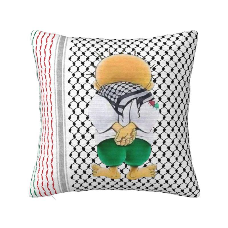 Arabisch Ethnisch Keffiyeh Kissenbezug cm Dekorative Kufiya Kunst Kissenhülle Quadratisch Polyester Kissenbezug