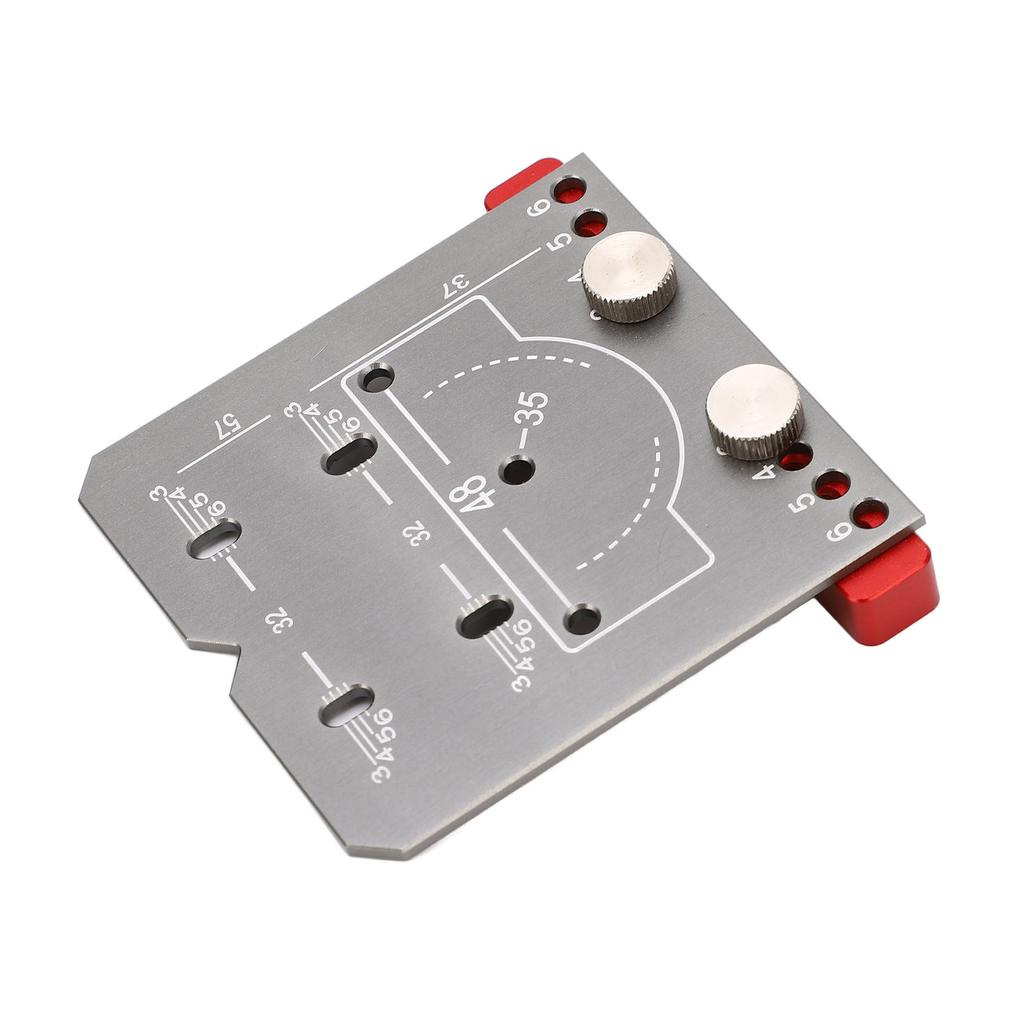 Hinge Hole Drilling Locator Aluminum Alloy Cabinet Door Hinge Mounting Guide Woodworking Hole Drill