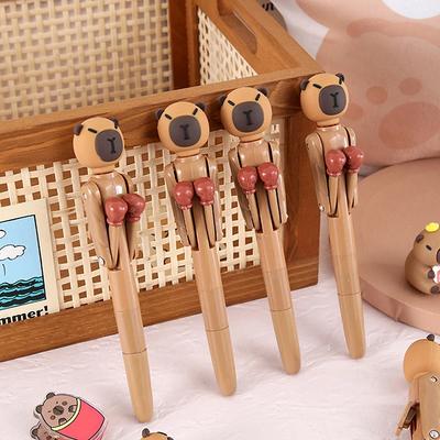 Decompression Boxing Pen Creative Capybara Ballpoint Pen Student Stationery Office Supplies Stress Relieving Gifts