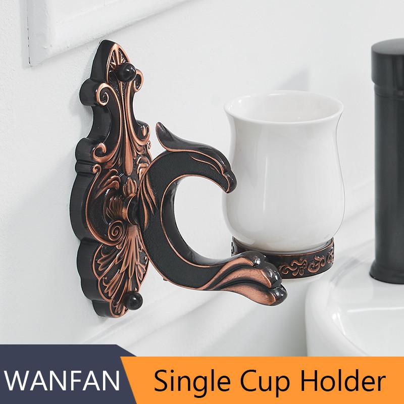 Bath Hardware Sets Black Brushed Bath Cup&Tumbler Holders Europe Toilet Brush Holder Towel Bar Paper Holders Cloth Hook WF-88800