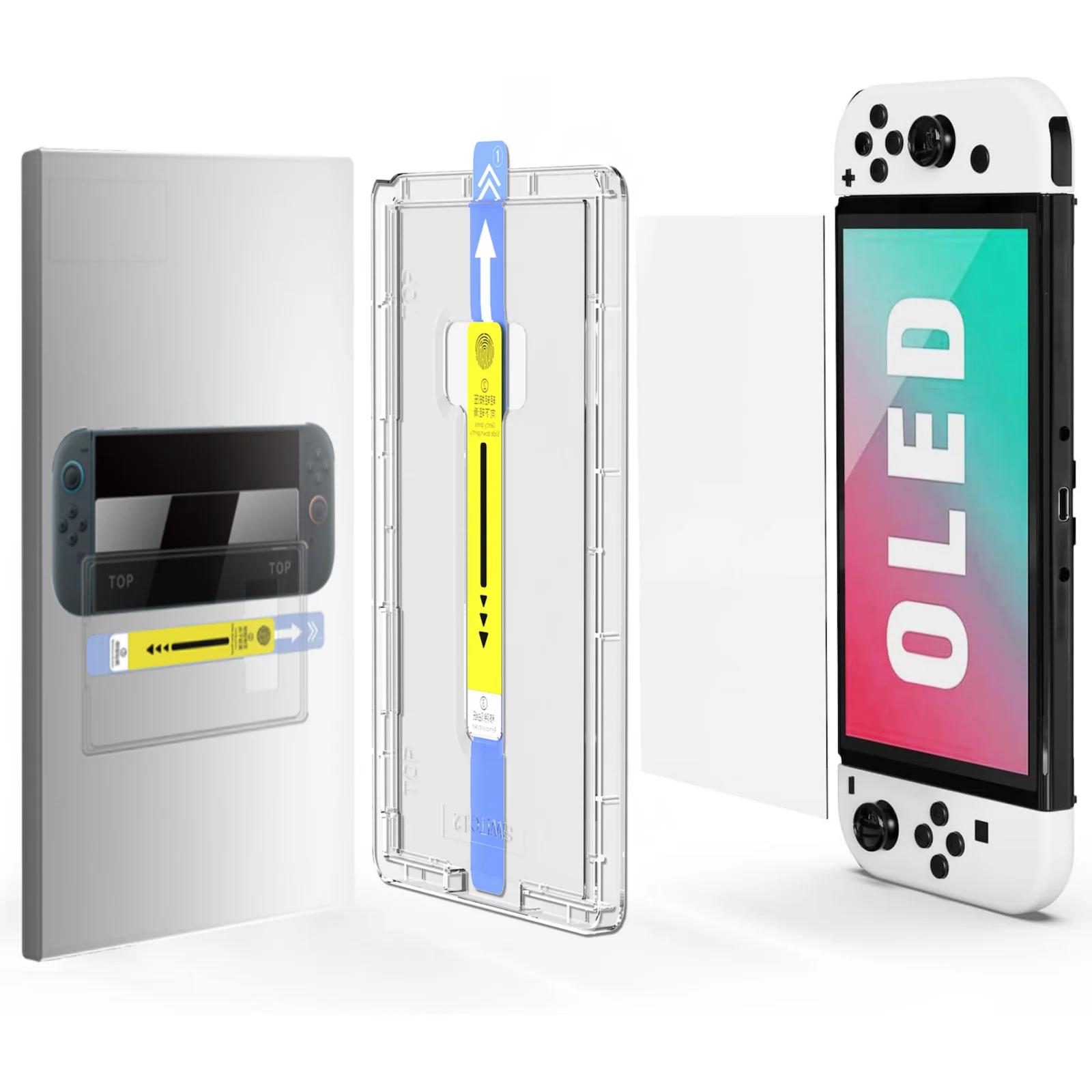

Nintendo Switch 2 OLED Tempered Glass Screen Protector 9H Hardness Anti-Scratch Bubble Free Alignment Kit No Dust