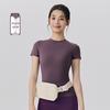 Women's Spring-Summer Slim Fit Yoga T-Shirt: Short Sleeve, Nude Feel, Outdoor Pilates & Running