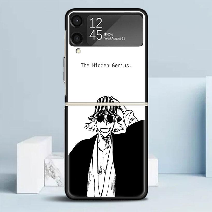 Bleach Kisuke Urahara Phone Case For Samsung Galaxy Z Flip7 Flip6 5G Flip5 Flip4 Flip3 ZFlip 7 6 3 4 5 Shockproof Back Cover Gal