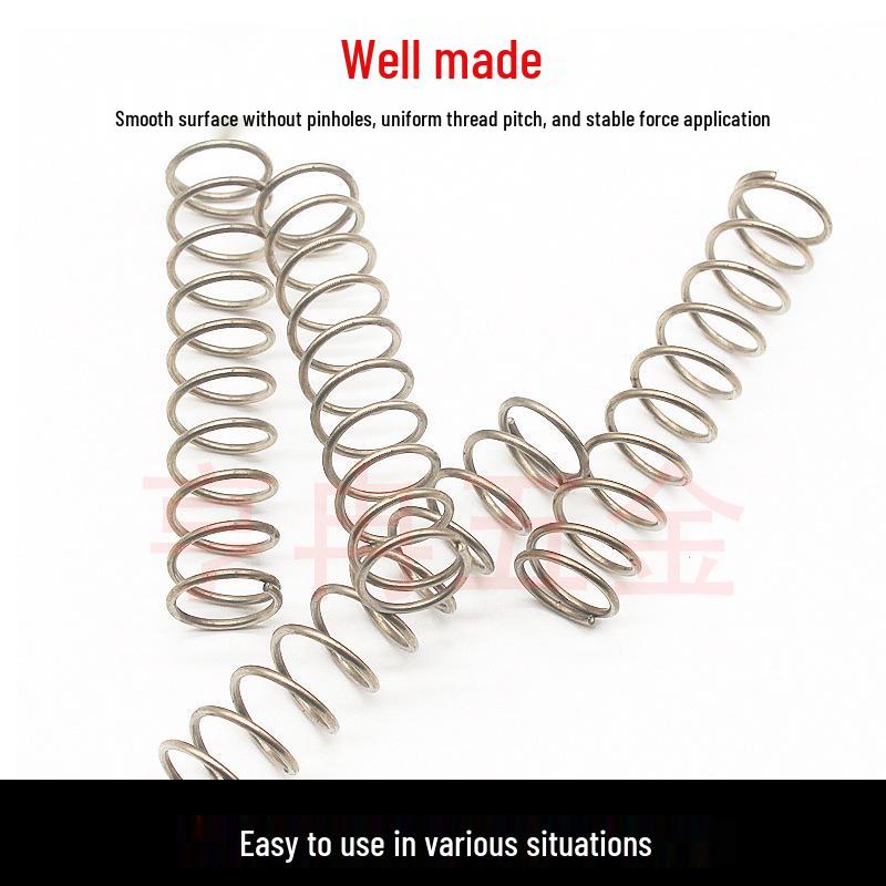 304 Stainless Steel 0.3mm Compression Spring Y-Type Elastic Spring