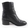 Great CHANEL short boots COCO Mark Leather Ankle Boots black Women 35 22B G38067 Used