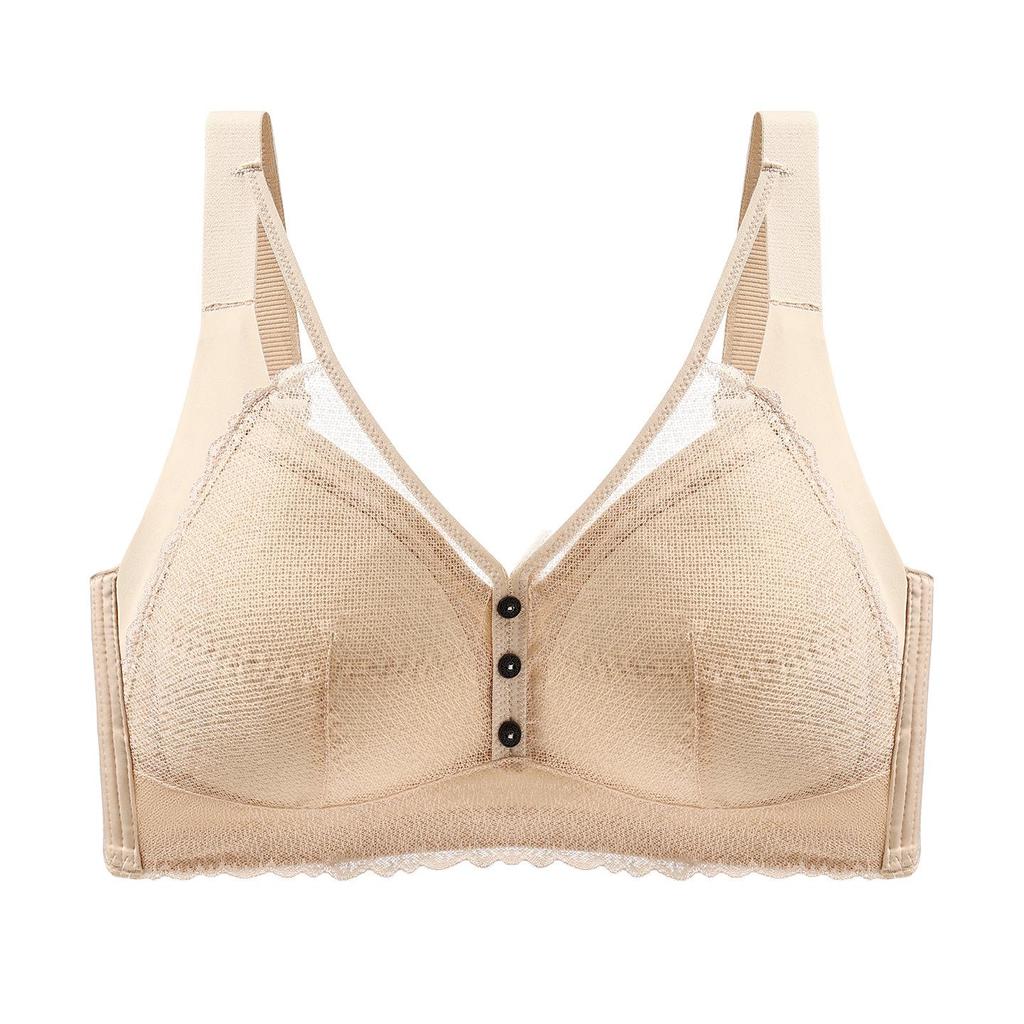 Plus Size Ultra-thin Comfort Bra: Enhances Big Chest, No Underwire, Adjustable Support, Side Boob Control