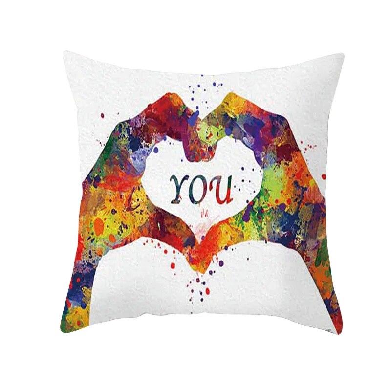 Happy Valentines Day LOVE Heart Față de pernă pentru cuplu Husă de pernă pentru canapea Husă de pernă pentru pat Husă de pernă Decor acasă Husă de pernă pentru mașină