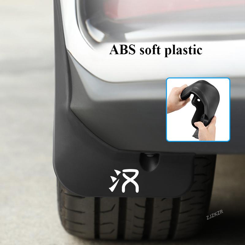 For BYD Han DMI/EV -2025 Mudguards Splash Guard ABS soft plastic MudFlaps Front Rear Fender Auto Styline Car Accessories