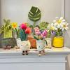 New Fashion Tulip Daffodil Potted Small Daisy Monstera Bouquet Decoration