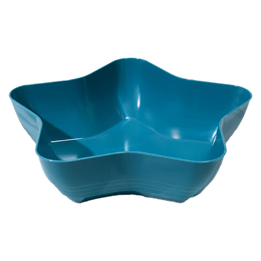 Star Shape Plate Food Grade Plastic Snack Fruit Nut Food Serving Tray Bowl Dish Holder Bone Dish Dining Table Kitchen Supplies