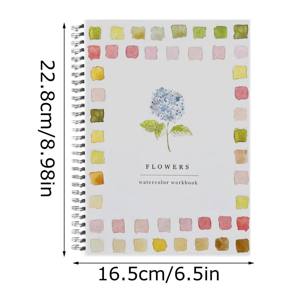 Watercolor Workbooks Beginner Friendly Flower Color Book Art Crafts Painting Supplies Water Color Book For Kids Teens Beginner