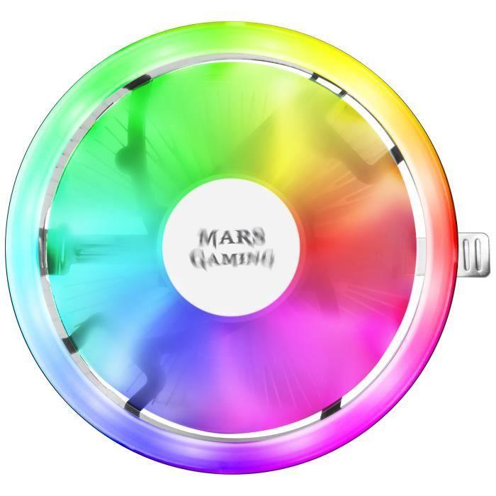 Dissipateur CPU RGB - Mars Gaming - MCPU120 - TDP 120W - Ultra silencieux - Technologie PWM