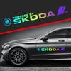Wbsdn9 Car Body Decor Decals Car Door Side Stripes Stickers For Skoda Octavia A5 A7 RS Fabia Superb Accessories