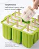 Summer DIY Ice Cream Tools With Wooden Sticks Silicone Popsicle Molds Set Kitchen Accessories Quench Thirst Snacks for Children