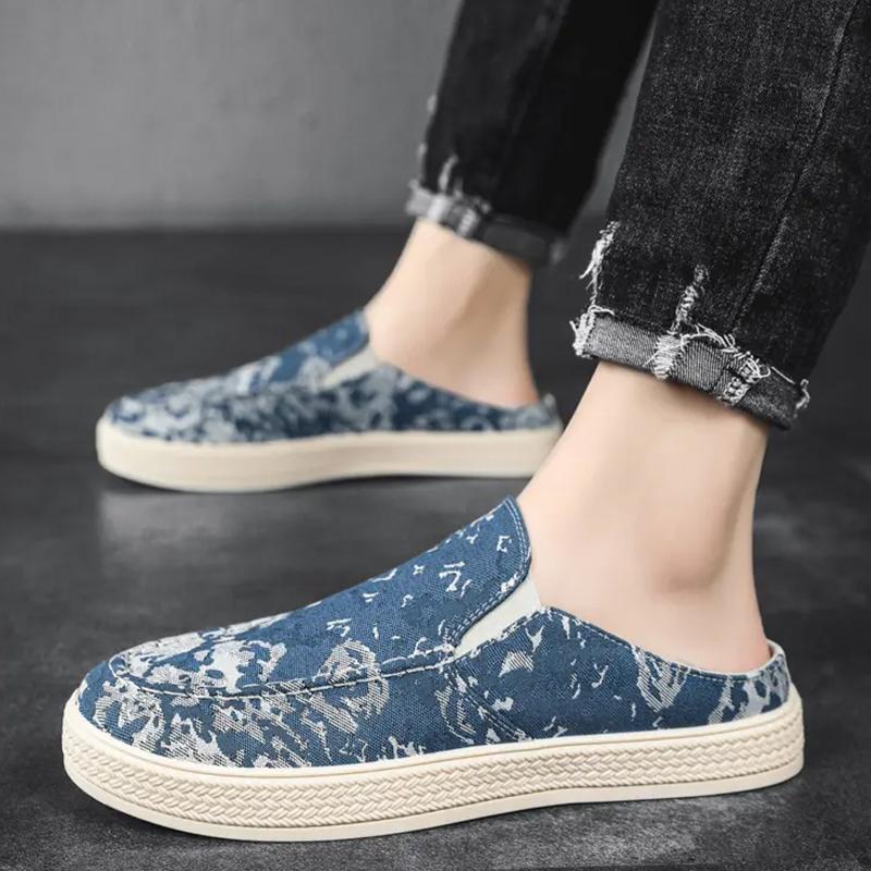 Модная мужская повседневная обувь из парусины — фото 4