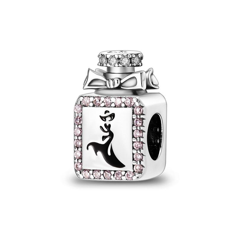 Girl Life Series High Heels Lipstick Perfume Charms Sewing Machine Weaving Charms Copper Fit Original Bracelet Gift