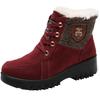 Fleece booties, winter cloth shoes, fleece thickened snow boots, mom comfort cotton shoes, warm cotton boots